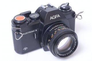 Agfa Selectronic Ii 2 Slr Rare W/ Color 50mm 1.  4 Lens