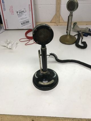 Antique Astatic Black With Eagle Microphone