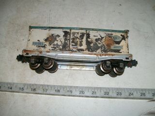 Rare Lionel 814r All Metal Ivory/peacock Refrigerator Car O Gauge 4 Restoration