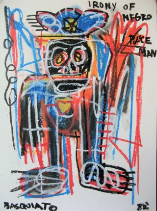 Basquiat,  Handmade,  Signed,  Art,  Samo Rare Graffiti,  Jean Michel Basquiat