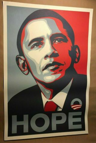 Obama 2008 Obey Hope Poster By Shepard Fairey Campaign Edition 24x36 13 Rare