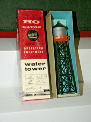 Rare - Vintage - American Flyer 35206 Ho Water Tower W/original Box Lighted Look