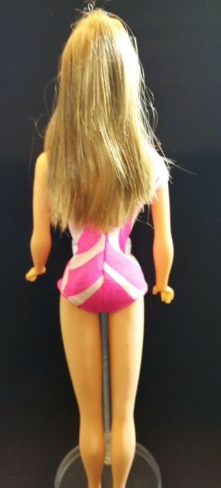 Vintage 1160 Silver Ash Blonde Twist N Turn TNT Barbie in Swimsuit 3