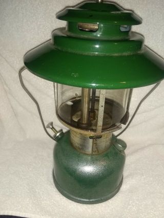 COLEMAN DUAL LAMP LANTERN GREEN/1976 228J BIG HAT 2