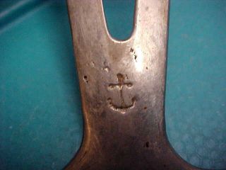 Antique North & Judd Anchor Marked Horse Hoof Pick Farrier Rare Old Tool Brass 2