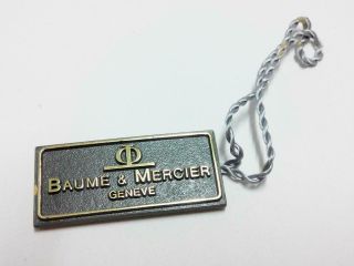 Rare Vintage Baume & Mercier Geneve Name Tag (b320)