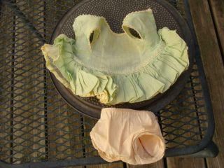 Vintage Terri Lee Doll Dress With Panties,  Both Tagged,  For 16 " Doll Lime Green