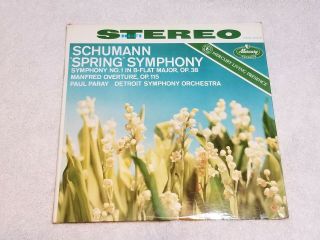 Rare Classical Lp Mercury Stereo Sr90198 Schumann Paray Detroit
