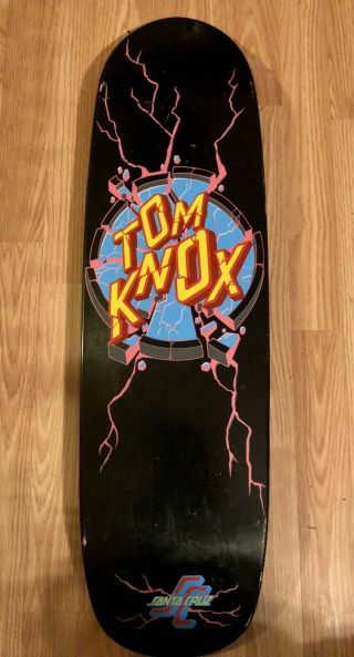 Tom Knox Rare Vintage Santa Cruz Skateboard