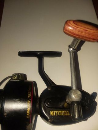 Vintage MITCHELL 300 Spinning Spin Fishing Reel pro like wood handle custom 2