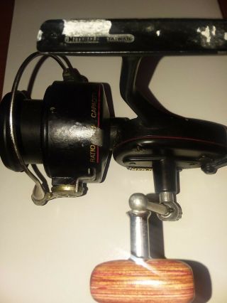 Vintage MITCHELL 300 Spinning Spin Fishing Reel pro like wood handle custom 3