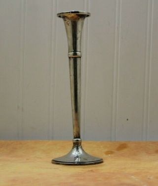 Vintage B&m Baldwin & Miller Sterling Silver Bud Vase 773 Weighted 102.  1 Grams