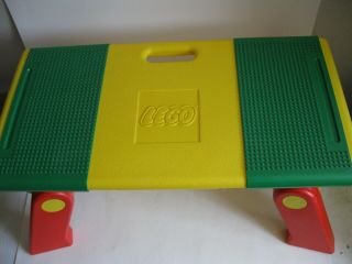 Lego Lap Tray Table Building & Storage Bins W/ Folding Legs Vtg 1994