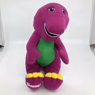 Barney The Purple Dinosaur Plush Toy Vtg 90’s Talking 18” Stuffed Animal Rare