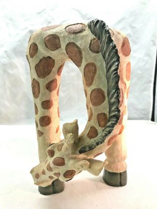 Rare Adorable Giraffe Plant Stand/Footstool/Toodler Chair 3
