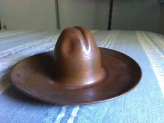 Copper Cowboy Hat Approximately 5 In Wide