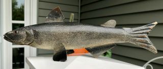 Fish Spearing Decoy Wooden,  Approx.  10 Inches,  Paint,  Jim Mcilhenny?