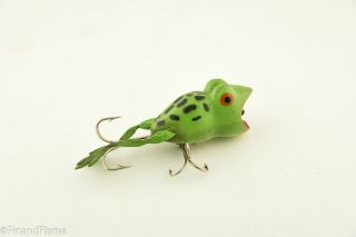 Vintage Weedless Jensen Frog Legs Antique Fishing Lure 3