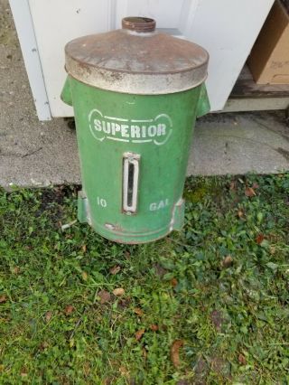 Antique Superior Metal Green Cream Separator 10 Gallon
