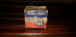 Vintage Veeder Root Hand Tally Counter Hartford Ct Usa With Box Rare