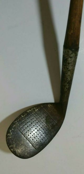 ANTIQUE WOODEN HICKORY STICK MADE in ENGLAND NIBLICK GOLF CLUB 3