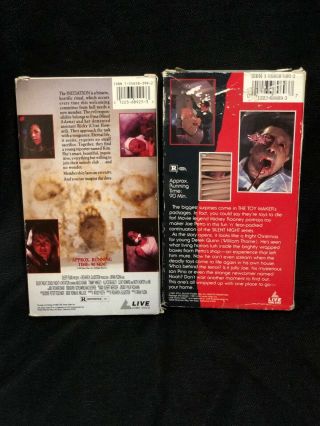 Silent Night Deadly Night 4 & 5 The Toy Maker Vhs Rare Horror Christmas 2
