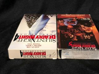 Silent Night Deadly Night 4 & 5 The Toy Maker Vhs Rare Horror Christmas 3