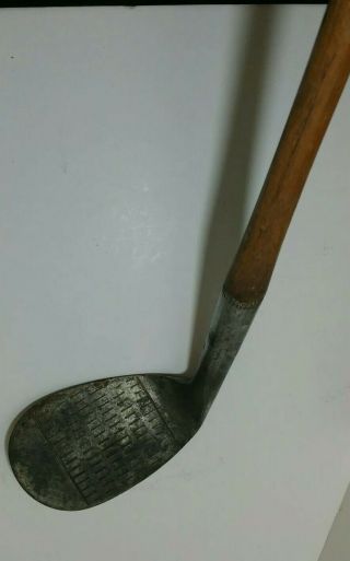 ANTIQUE WOODEN HICKORY STICK COLUMBIA SPECIAL NIBLIC GOLF CLUB 3