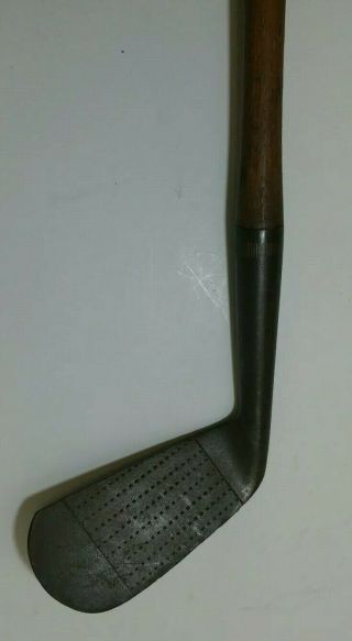 ANTIQUE WOODEN HICKORY STICK ST.  ANDREWS WRIGHT & DITSON MID IRON GOLF CLUB 2