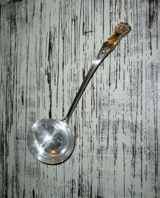 Sheffield Silver Plated Ladle Kings Pattern Vintage Italy Punch Spoon Ny Usa