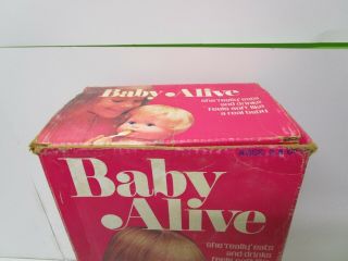 Vintage 1973 Kenner Baby Alive Doll with Accessories and Box 3