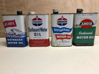 Outboard Motor Oil Cans,  Antique,  Vintage,  Rare Cans - 4