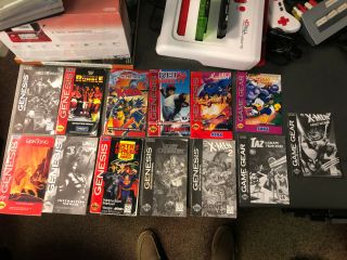 Of 15 Official Oem Sega Genesis And Game Gear Manuals Rare