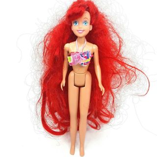 The Little Mermaid Ariel Doll Toy Princess Red Hair Disney Vintage 1990s