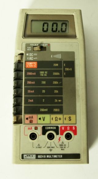 Vintage Fluke 8024b Digital Hand Held Multimeter