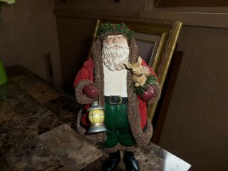 Very Rare Vintage Possible Dreams Santa Holding A Fawn And A Lantern