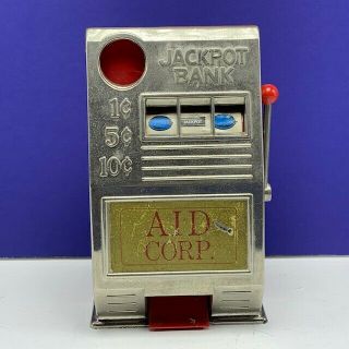 Jackpot Bank Aid Corp Antique Slot Machine Jack Pot Plastic Reno Nevada Sparks