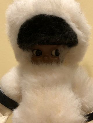 Vintage Indian Eskimo Doll Hand Made In Minnesota,  7 Inches Tall. 3