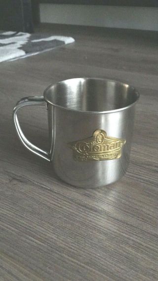 Vintage Rare Coleman Metal Drinking Coffee Cup Mug The Sunshine Of The Night