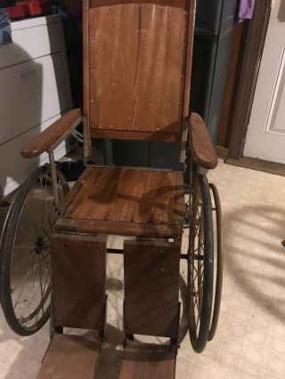 Antique Wooden Wheelchair Vintage
