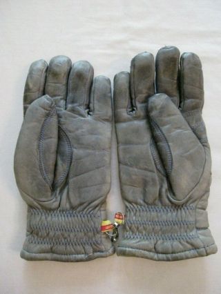 Vintage Kombi Leather Gray Rainbow Gloves Rare Men ' s Size S/M 2