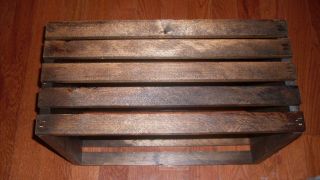 Wood Crates Set Of 4 Dark Walnut Made In The Us