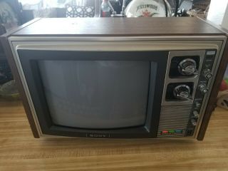 Vintage Sony Trinitron Tv Model Kv - 1214 Rare And Fast