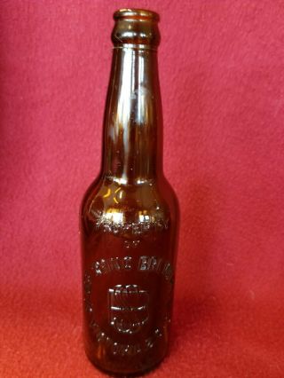 Rare Vintage Brown Beer Bottle,  Property Of Spring Brewery Ltd. ,  Victoria,  B.  C.
