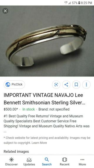 Antique Vintage Gold Filled Sterling Cuff Bracelet