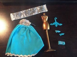 Vintage Topper Dawn Doll Outfit 722 Complete Bluebelle Fashion Light Blue
