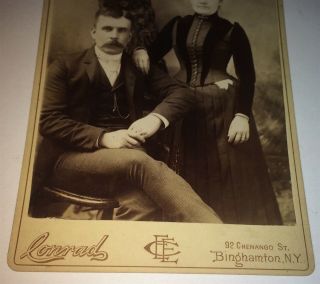 Rare Antique Occupational Married Couple Asylum Kitchen Staff NY Cabinet Photo 3