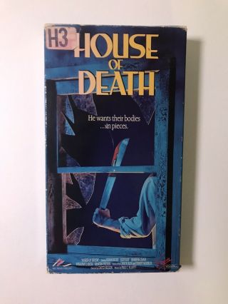House Of Death Vhs 1988 Virgin Rare,  Oop Horror Movie Susan Kiger Jody Kay Chase
