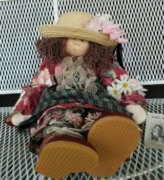 Little Souls Doll Pat By Gretchen Wilson 24 " Vintage 1991 Signed Girl Handmade