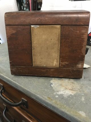 Rare Vintage Jensen Alnico 5 Pm Speaker In Wood Cabinet Not.  For Parts?